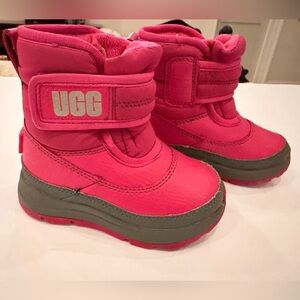 UGG Toddler Boots Pink Waterproof Winter Boots Size 6 EUC